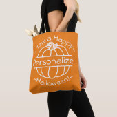 Speciaal gepersonaliseerde Canvas tas voor pompoen (Dichtbij)