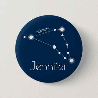 Speciaal gepersonaliseerde Capricorn Zodiac Conste Ronde Button 5,7 Cm