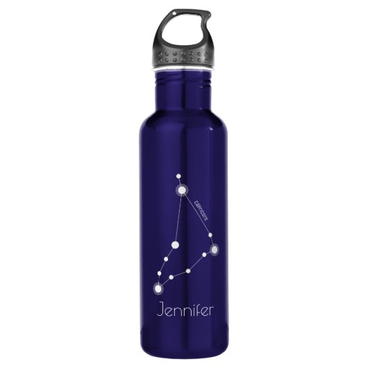 Speciaal gepersonaliseerde Capricorn Zodiac Conste Waterfles (Voorkant)