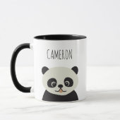Speciaal gepersonaliseerde cartoon Cute panda zwar Mok (Links)