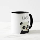 Speciaal gepersonaliseerde cartoon Cute panda zwar Mok (Voorkant rechts)