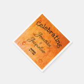 Speciaal gepersonaliseerde Chic Copper Fine Art We Servetten (Hoek)