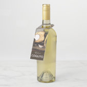 Speciaal gepersonaliseerde Coconut Classic Flessenhanger (Schuin)