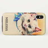 Speciaal gepersonaliseerde Cute  Cat Case-Mate iPhone Case (Achterkant (horizontaal))