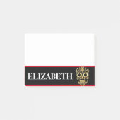 Speciaal gepersonaliseerde Cute Mexican Sugar Skul Post-it® Notes (Voorkant)