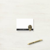 Speciaal gepersonaliseerde Cute Mexican Sugar Skul Post-it® Notes (Op bureau)