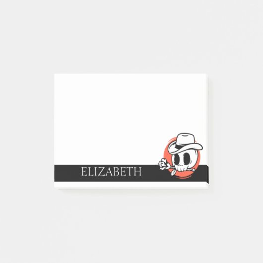 Speciaal gepersonaliseerde Cute Mexican Sugar Skul Post-it® Notes (Voorkant)