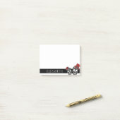 Speciaal gepersonaliseerde Cute Mexican Sugar Skul Post-it® Notes (Op bureau)