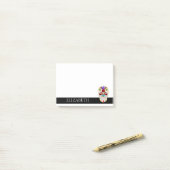 Speciaal gepersonaliseerde Cute Mexican Sugar Skul Post-it® Notes (Op bureau)