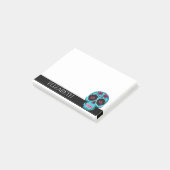Speciaal gepersonaliseerde Cute Mexican Sugar Skul Post-it® Notes (Schuin)