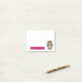 Speciaal gepersonaliseerde Cute Mexican Sugar Skul Post-it® Notes (Op bureau)