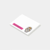 Speciaal gepersonaliseerde Cute Mexican Sugar Skul Post-it® Notes (Schuin)
