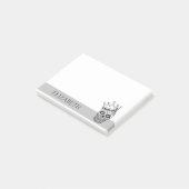 Speciaal gepersonaliseerde Cute Mexican Sugar Skul Post-it® Notes (Schuin)