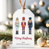 Speciaal gepersonaliseerde Cute Nutcracker Merry K Cadeaulabel