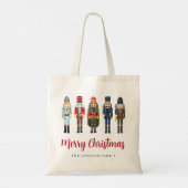 Speciaal gepersonaliseerde Cute Nutcracker Merry K Tote Bag (Achterkant)