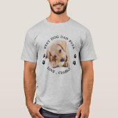 Speciaal gepersonaliseerde Cute Pet Foto Best Dog  T-shirt (Voorkant)