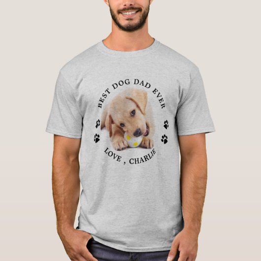 Speciaal gepersonaliseerde Cute Pet Foto Best Dog  T-shirt (Voorkant)