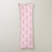Speciaal gepersonaliseerde Cute Pink Kawaii PigNaa Lichaamskussen (Achterkant (Verticaal))