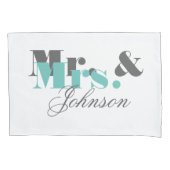 Speciaal gepersonaliseerde de heer en de mevrouw p kussensloop (Voorkant)