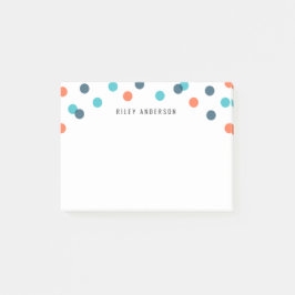 Speciaal gepersonaliseerde donkerblauwe Oranje Con Post-it® Notes