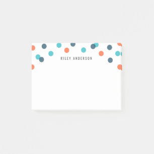 Speciaal gepersonaliseerde donkerblauwe Oranje Con Post-it® Notes