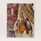 Speciaal gepersonaliseerde dradenhagedis voor volw legpuzzel (Verticaal)