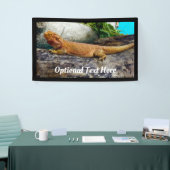 Speciaal gepersonaliseerde dradenhagedis voor volw spandoek (Beurs)