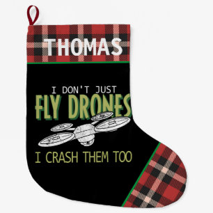 Speciaal gepersonaliseerde drone Fly Crash Multiro Grote Kerstsok