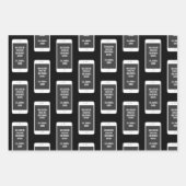 Speciaal gepersonaliseerde emojis en teksten inpakpapier vel (Voorkant 3)