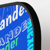 Speciaal gepersonaliseerde en monogrammed Pickleba Pickleball Paddle (Links Detail)