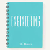 Speciaal gepersonaliseerde Engineering Graph Paper Notitieboek (Voorkant)