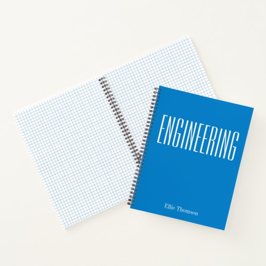 Speciaal gepersonaliseerde Engineering Simple Grap Notitieboek (Binnen)
