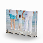 Speciaal gepersonaliseerde familieborsteltypografi fotoblokken (Rechts)