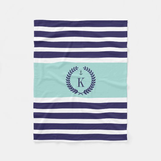 Speciaal gepersonaliseerde familieklok Stripe Patt Fleece Deken (Voorkant)