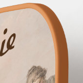 Speciaal gepersonaliseerde Fine Art Tarantella Dan Pickleball Paddle (Links Detail)