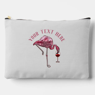 Speciaal gepersonaliseerde Flamingo Wine Drinker N Etui