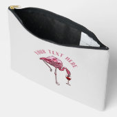 Speciaal gepersonaliseerde Flamingo Wine Drinker N Etui (Open)