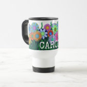 Speciaal gepersonaliseerde fluiter van klare kleur reisbeker (Voorkant links)