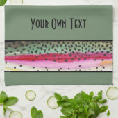 Speciaal gepersonaliseerde forel theedoek (Gevouwen)