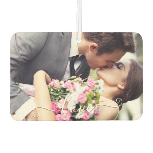 Speciaal gepersonaliseerde fotowagen Air Freshener Luchtverfrisser (Achterkant)