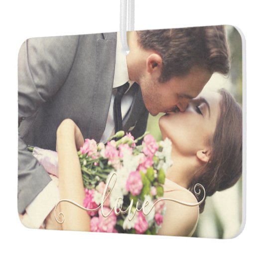 Speciaal gepersonaliseerde fotowagen Air Freshener Luchtverfrisser (Links)