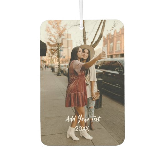 Speciaal gepersonaliseerde fotowagen Air Freshener Luchtverfrisser (Voorkant)