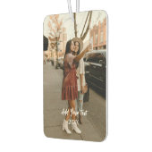 Speciaal gepersonaliseerde fotowagen Air Freshener Luchtverfrisser (Links)