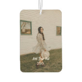 Speciaal gepersonaliseerde fotowagen Air Freshener Luchtverfrisser (Achterkant)