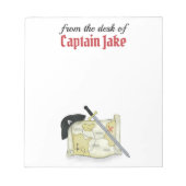 Speciaal gepersonaliseerde Fun Funny Pirate Map Cu Notitieblok (Voorkant)