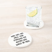 Speciaal gepersonaliseerde Funny Wine Bar Quottes  Zandsteen Onderzetter (Zijkant)