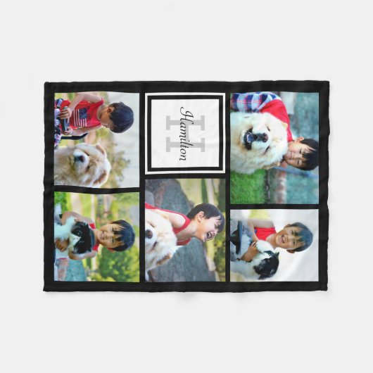 Speciaal gepersonaliseerde gepersonaliseerde gemon fleece deken (Voorkant (Horizontaal))