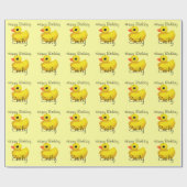Speciaal gepersonaliseerde Gift Wrap "Rubber Ducky Cadeaupapier (Vlak)