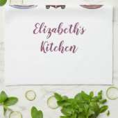 Speciaal gepersonaliseerde gnomen voor het koken v theedoek (Gevouwen)