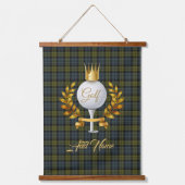 Speciaal gepersonaliseerde Golfer's Tapestry Hangend Wandkleed (Voorkant)